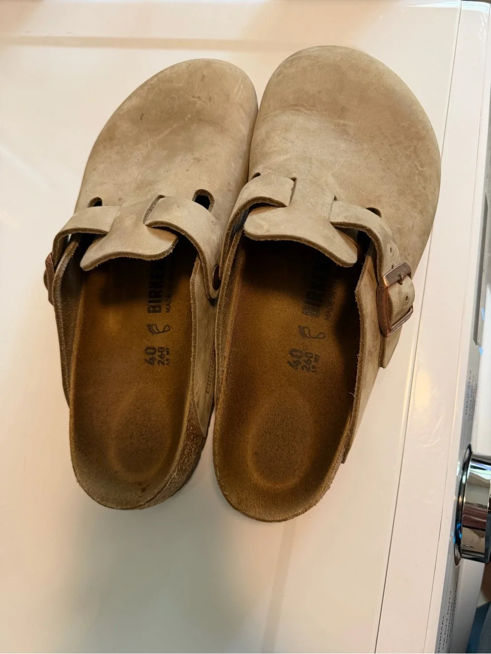 Birkenstock suede upper